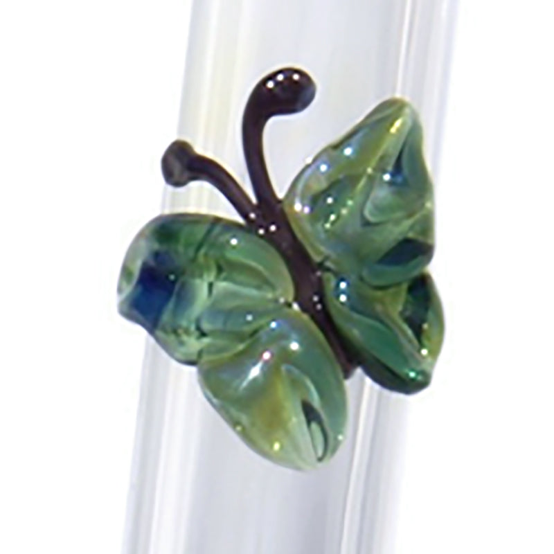 Glass Straws Butterfly Reusable Glass Drinking Straws - GlassSipper