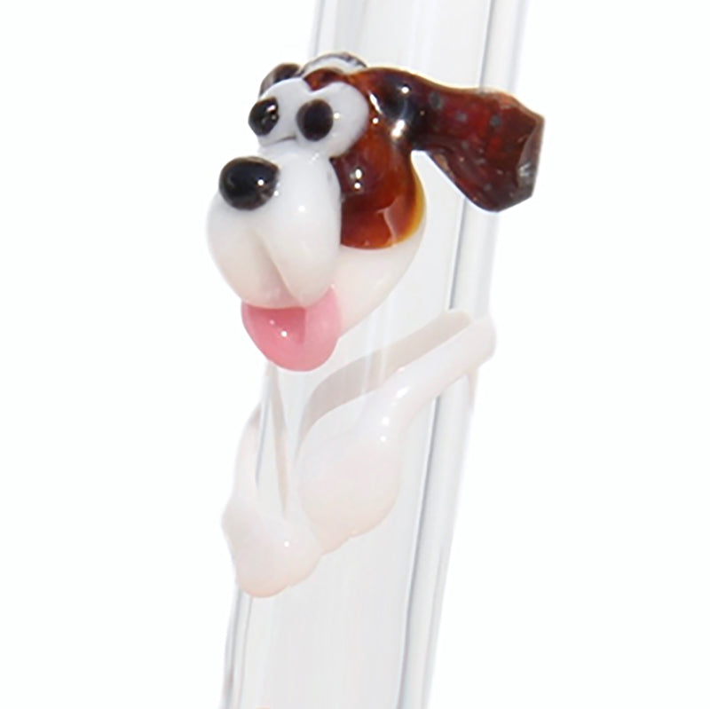 Glass Straws Max the Dog Reusable Glass Drinking Straws - GlassSipper