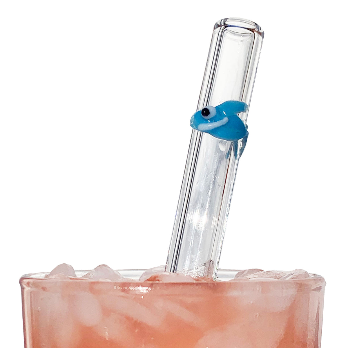 Glass Straws Shark Reusable Glass Drinking Straws - GlassSipper
