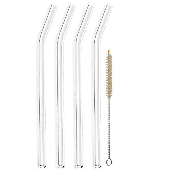 Glass Straws Family Pack Reusable Glass Drinking Straws - GlassSipper