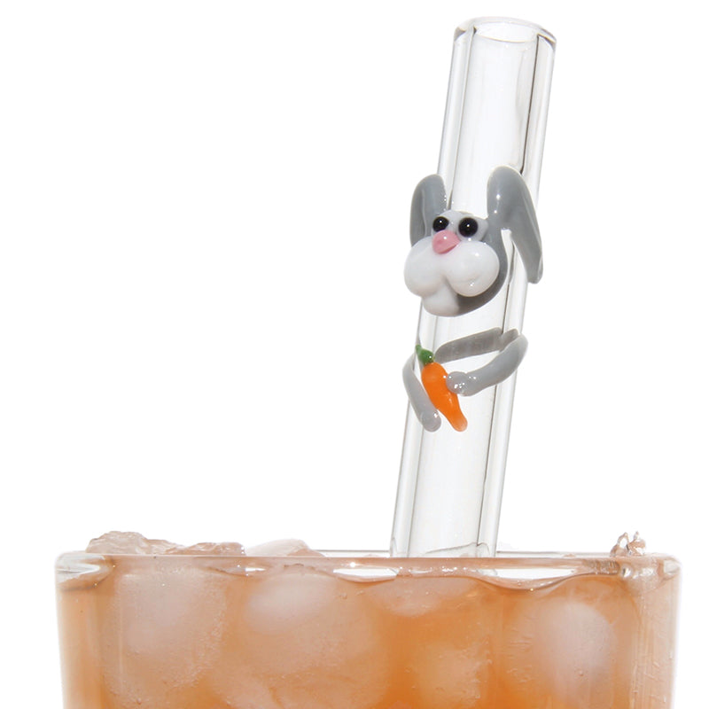 Glass Straws Bunny Rabbit Straw - GlassSipper