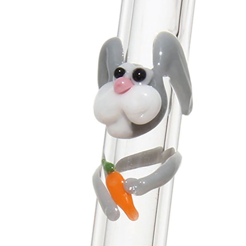 Glass Straws Bunny Rabbit Straw - GlassSipper