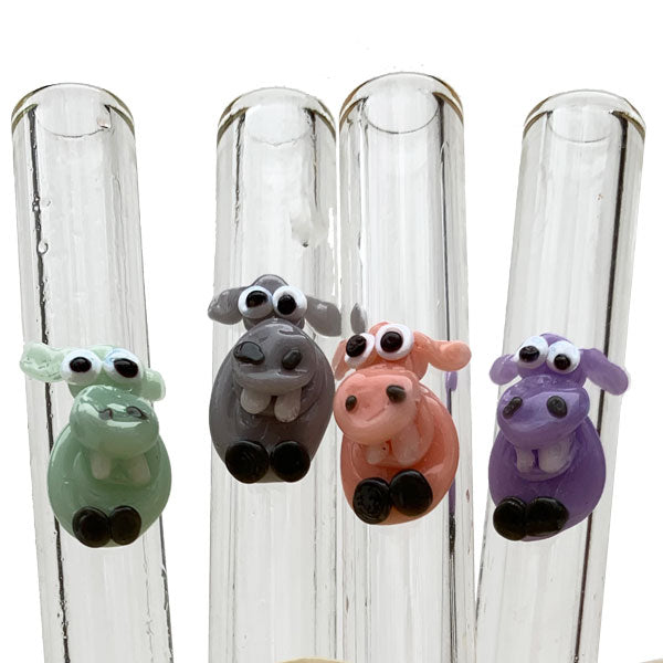 Glass Straws Hippo Reusable Straws - GlassSipper