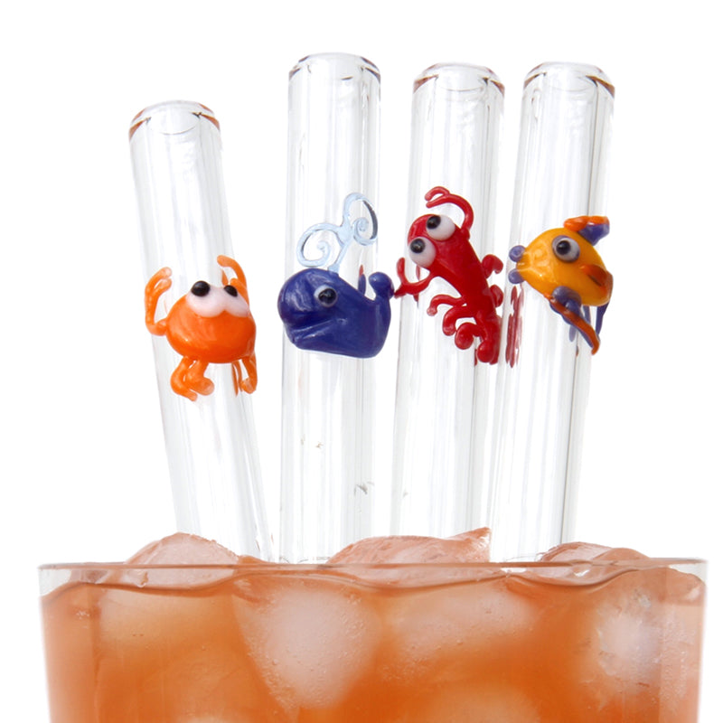 Glass Straws Deep Water Set - GlassSipper