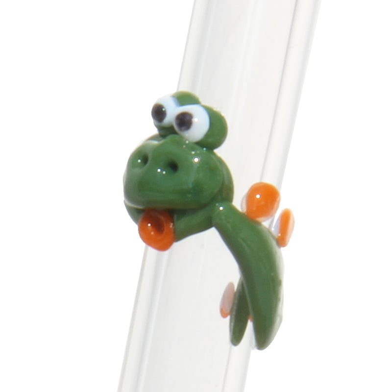 Glass Straws Dinosaur Reusable Glass Drinking Straws - GlassSipper