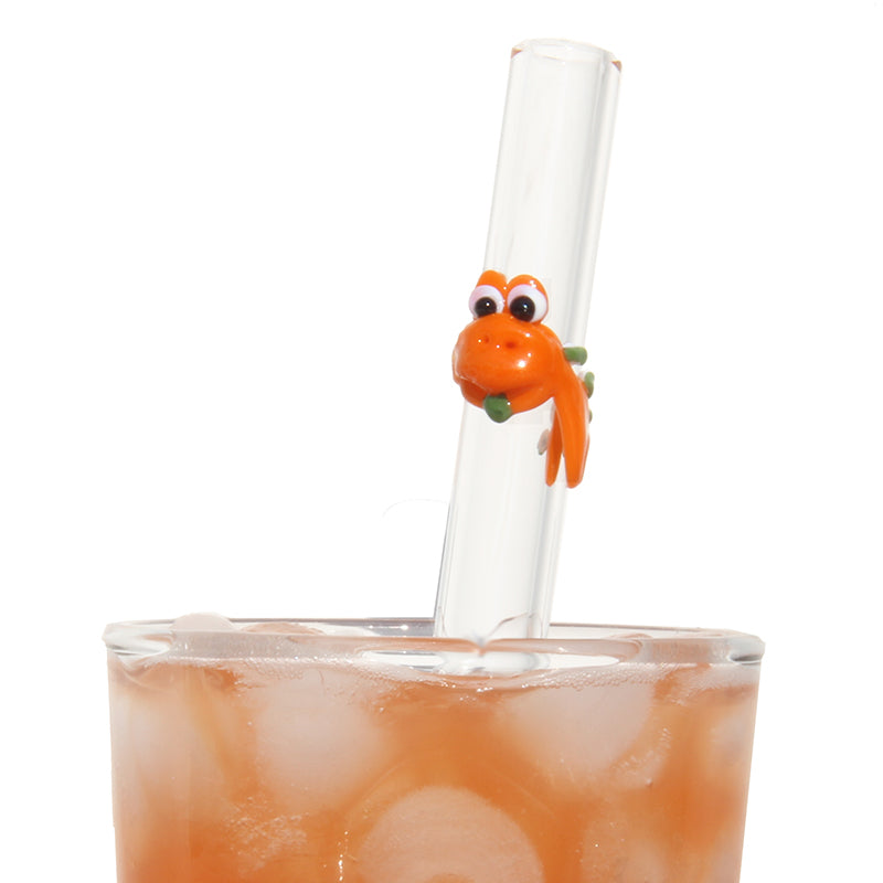 Glass Straws Dinosaur Reusable Glass Drinking Straws - GlassSipper