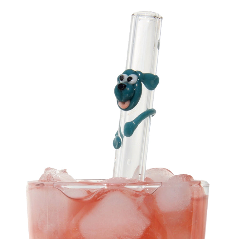 Glass Straws Dog Reusable Glass Drinking Straws - GlassSipper