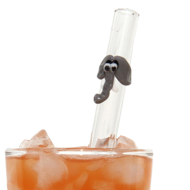 Glass Straws Elephant Reusable Glass Drinking Straws - GlassSipper