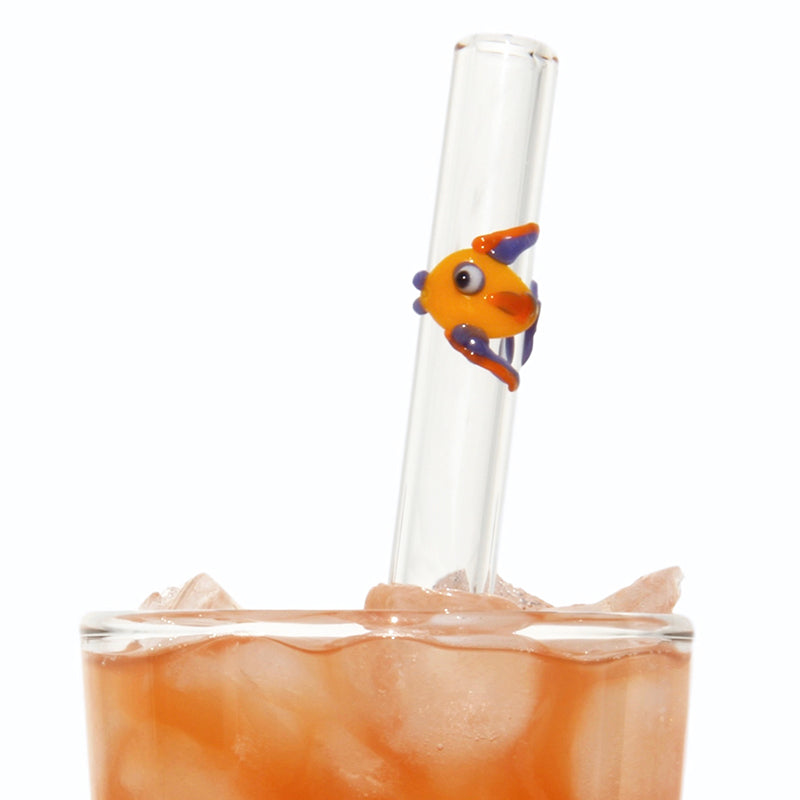 Happy Straw 3D Glass Straws - Ladybug x 3 - Happy Straw