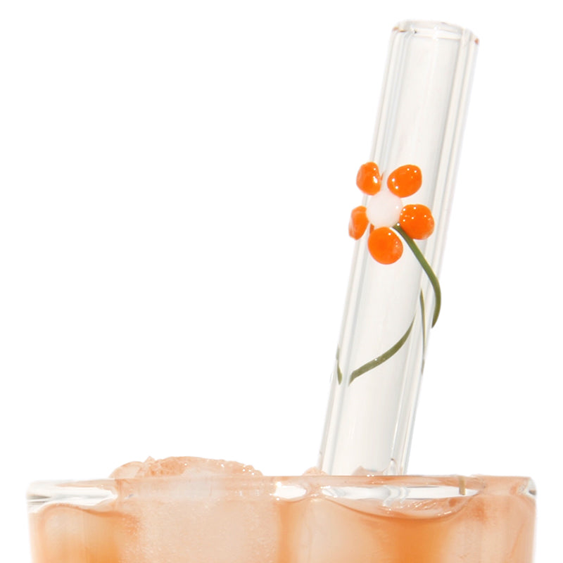 Glass Straws Floral Glass Straws - GlassSipper