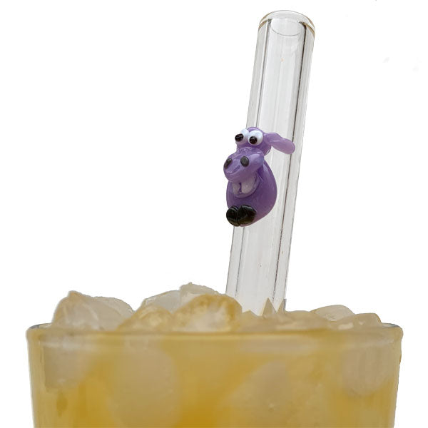 Glass Straws Hippo Reusable Straws - GlassSipper