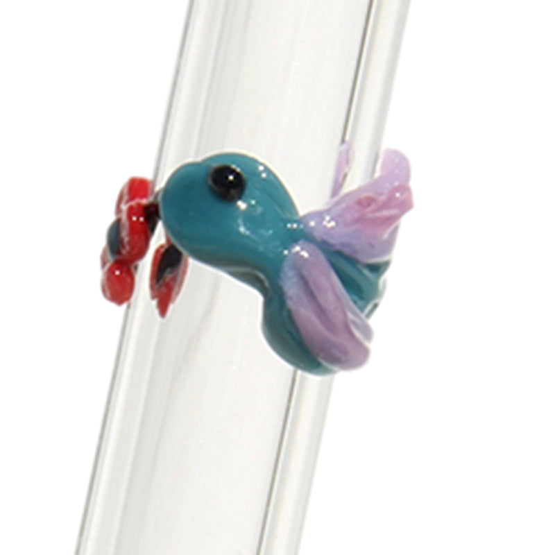 Glass Straws Hummingbird Reusable Glass Drinking Straws - GlassSipper