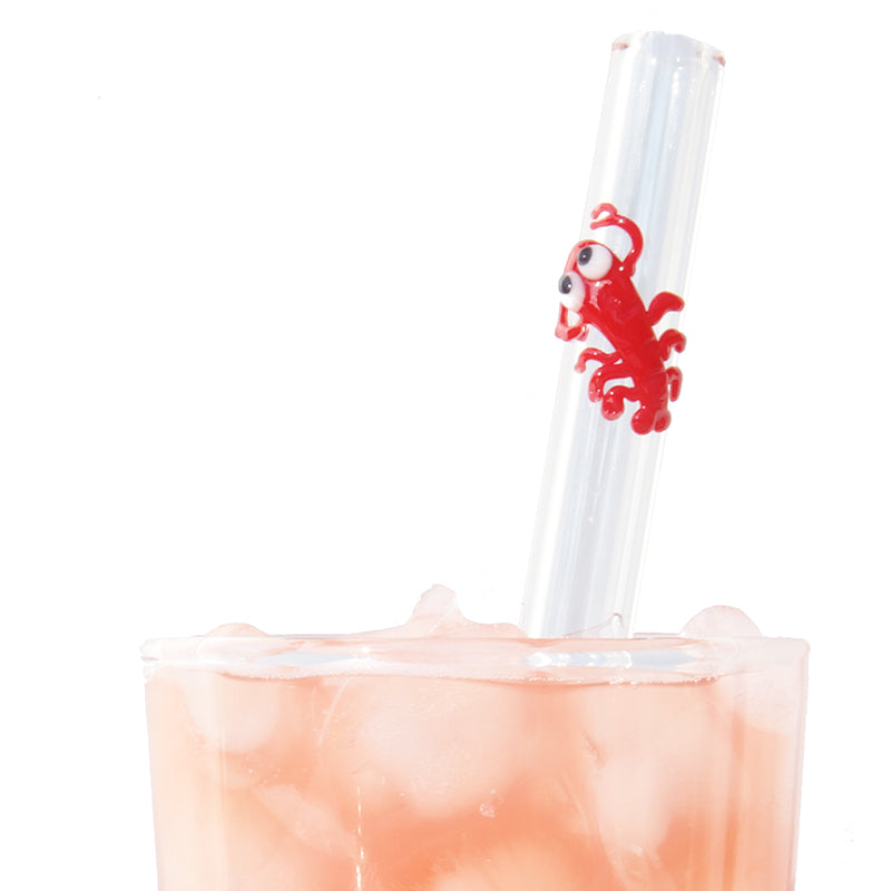 Glass Straws Lobster Reusable Glass Drinking Straws - GlassSipper