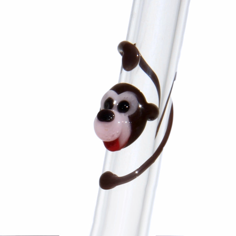Glass Straws Monkey Reusable Glass Drinking Straws - GlassSipper