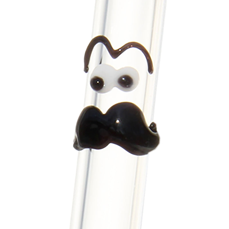 Glass Straws Moustache Man Reusable Glass Straws - GlassSipper