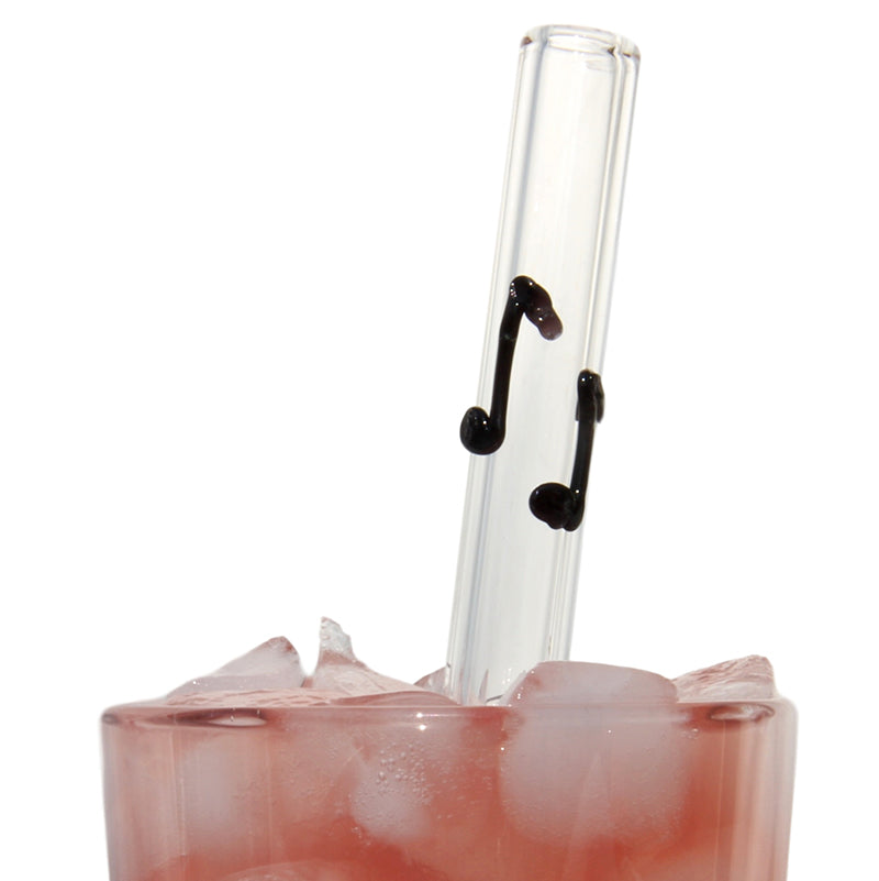 Glass Straws Musical Note Reusable Glass Straws - GlassSipper