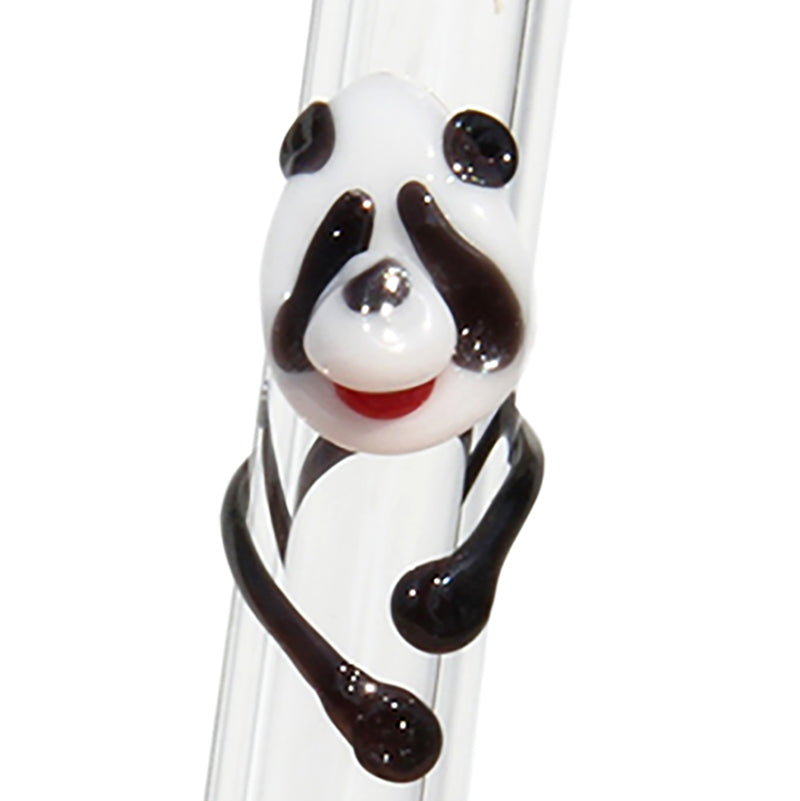 Glass Straws Panda Reusable Glass Drinking Straws - GlassSipper
