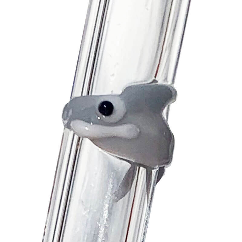 Glass Straws Shark Reusable Glass Drinking Straws - GlassSipper