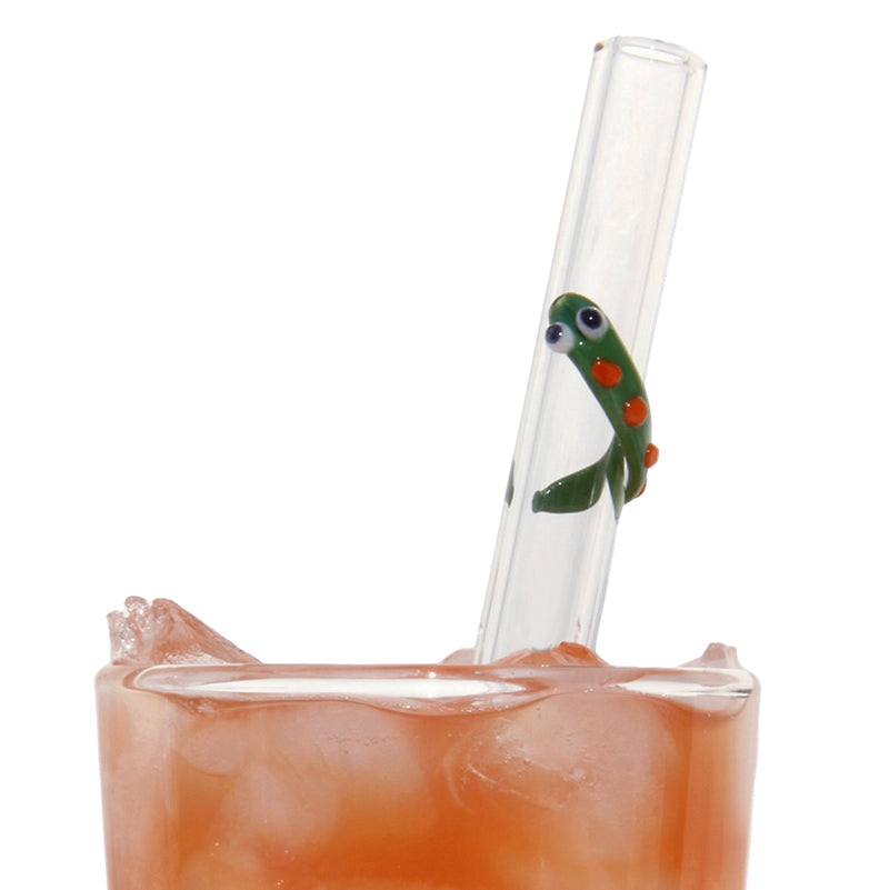 Glass Straws Snake Reusable Glass Drinking Straws - GlassSipper