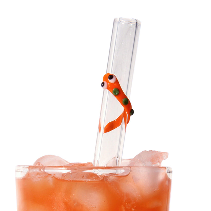 Glass Straws Snake Reusable Glass Drinking Straws - GlassSipper