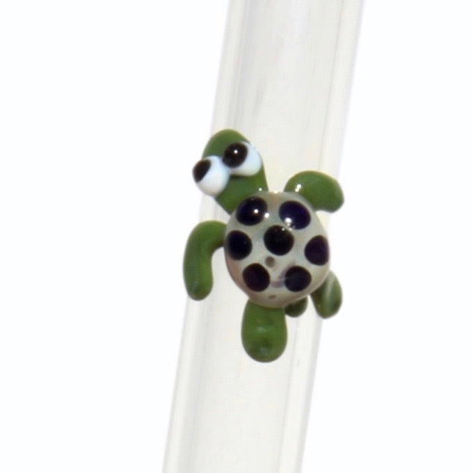 Glass Straws Turtle Reusable Glass Drinking Straws - GlassSipper