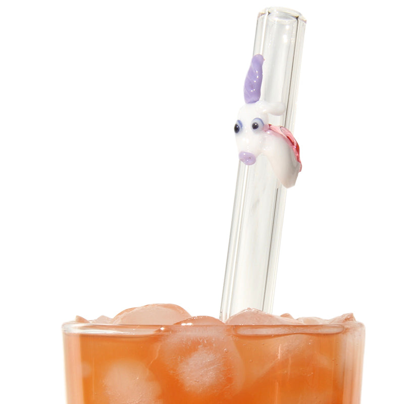 Glass Straws Unicorn Reusable Glass Drinking Straws - GlassSipper
